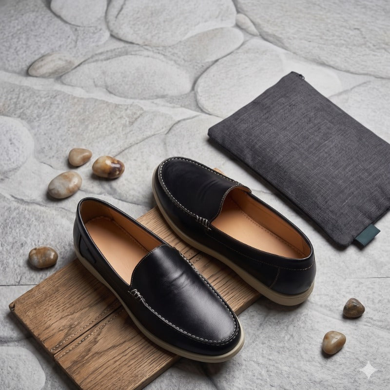 Men's Premium Memory Foam Slip-On Loafers – Lightweight Casual Comfort Shoes with Flexible Sole