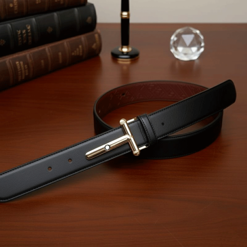 JonasParamount Men’s Reversible Belt with Imported Buckle | Dual-Side Design