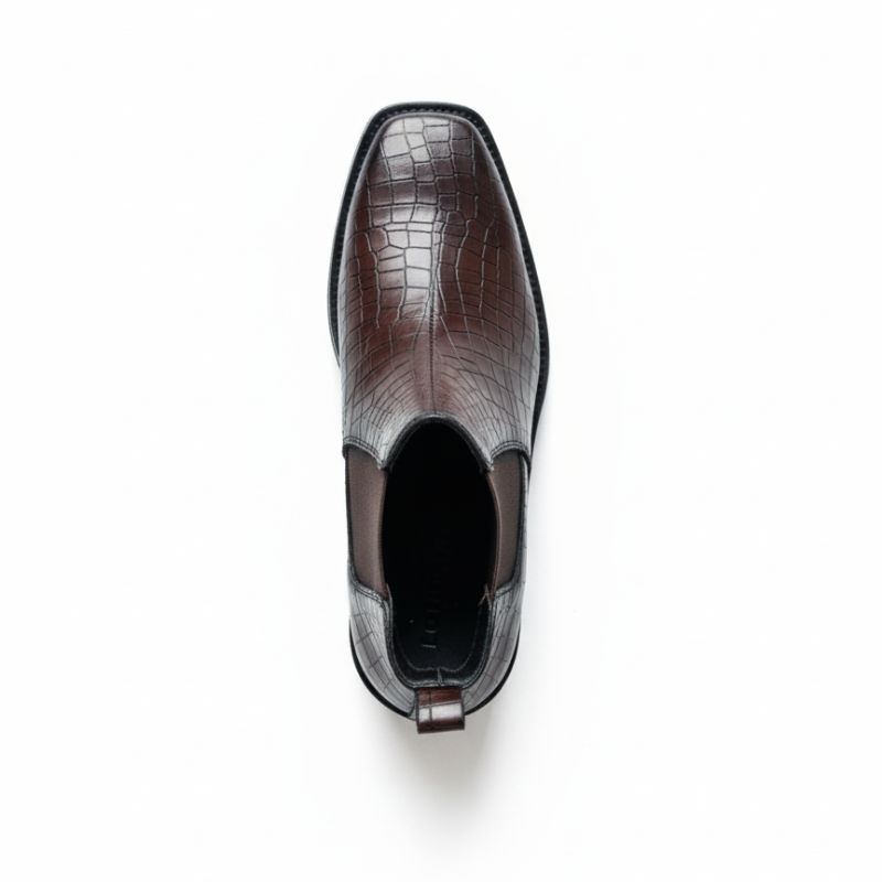 JonasParamount CROCO Chelsea Boots – Stylish Faux Leather & Reliable Sole