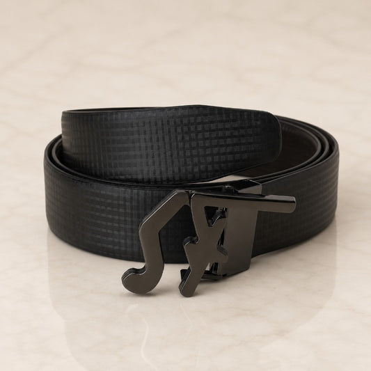 Regal Black Accent Belt for Men