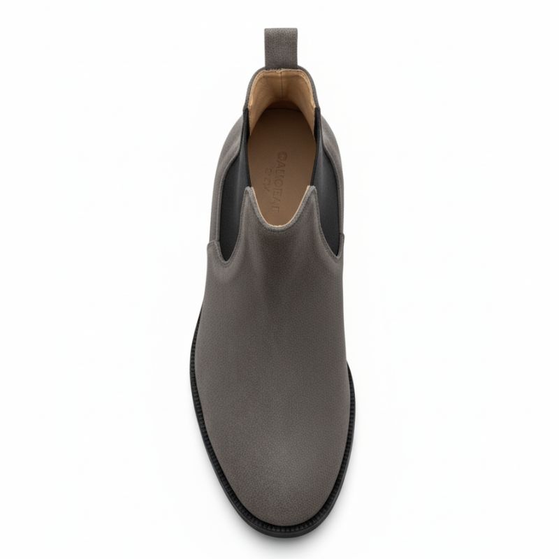 Premium Grey Suede Boots by JonasParamount – Handmade Leather Sole