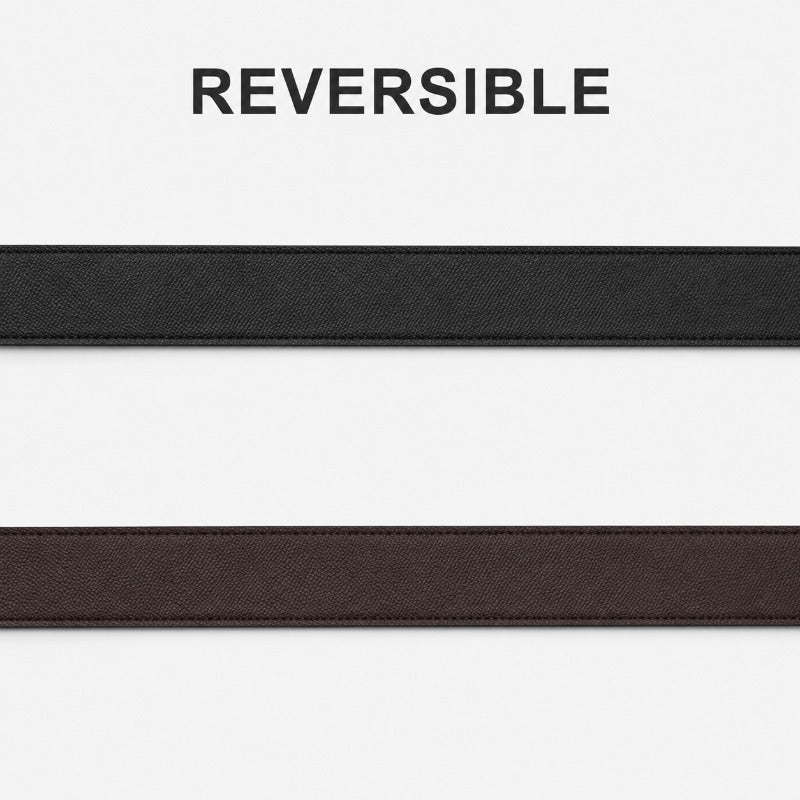 Signature Black Buckle Belt for Men