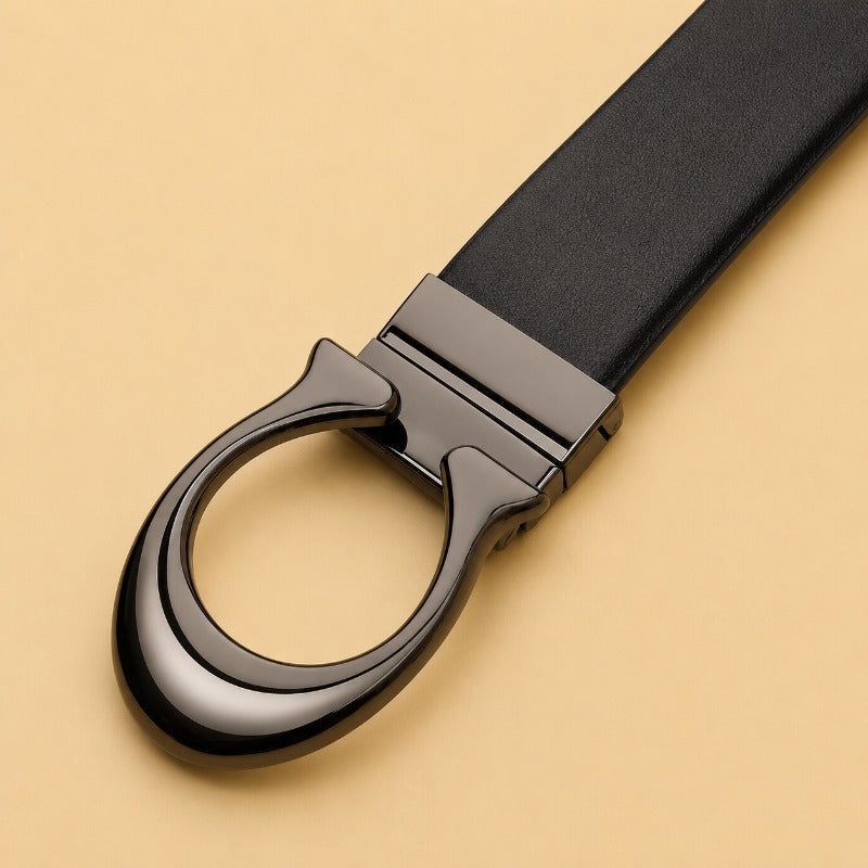 Black Eclipse C Signature Belt for Men