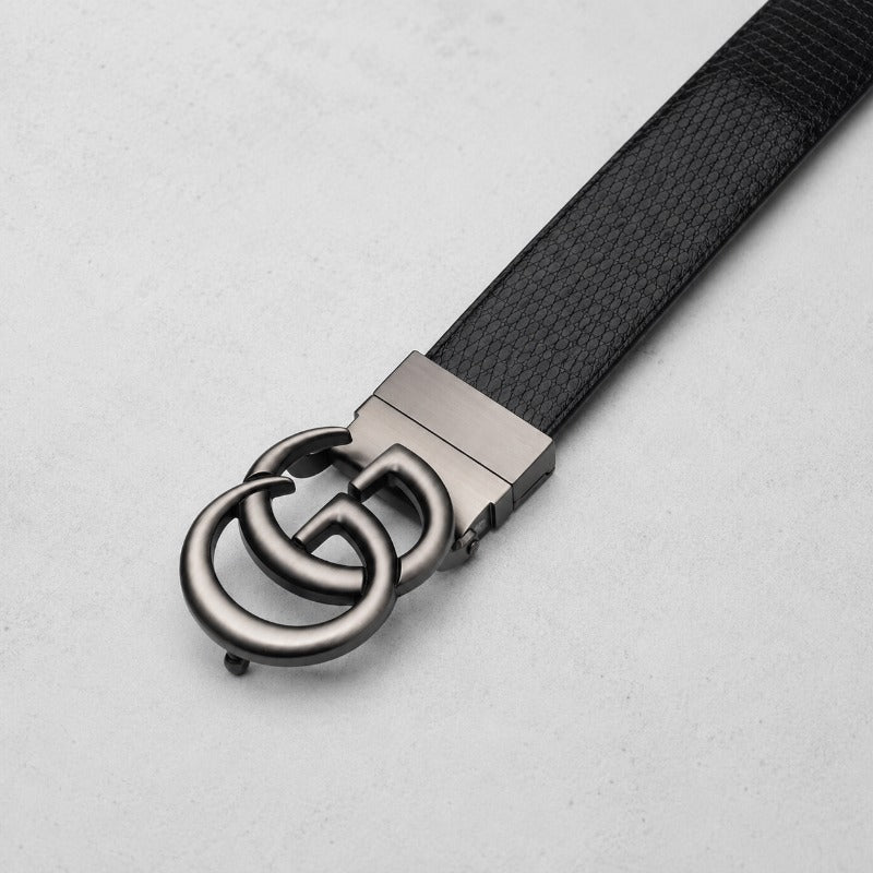 Signature Grey Buckle Belt for Men