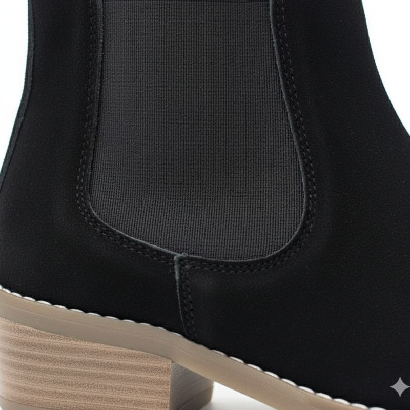 JonasParamount Premium Black Suede Boots – Handmade Leather Sole