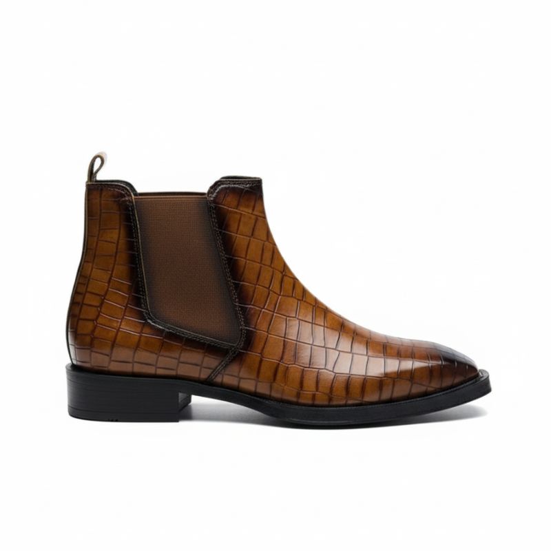 JonasParamount CROCO Chelsea Boots – Stylish Faux Leather & Reliable Sole