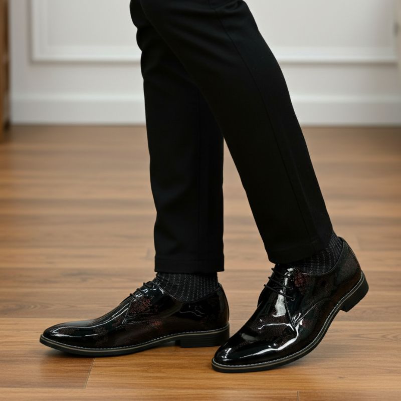 JonasParamount World Map Formal Shoes for Men