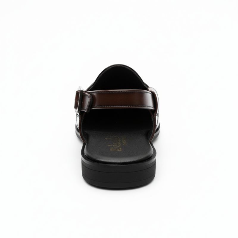 JonasParamount Men’s Premium Woven Peshawari Sandal – Faux Leather