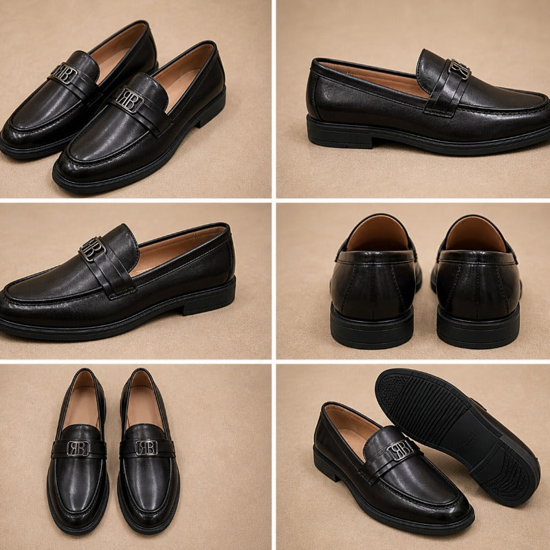 Premium Leather Moccasins for Men – Handmade Slip-On Formal Loafers