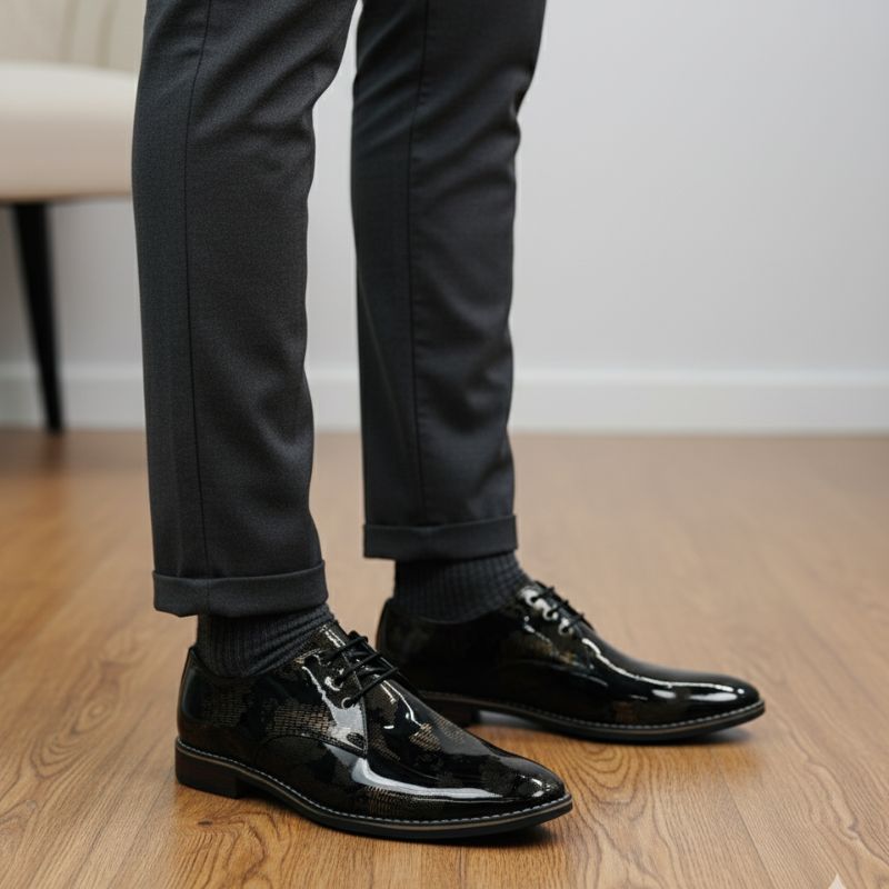 JonasParamount World Map Formal Shoes for Men