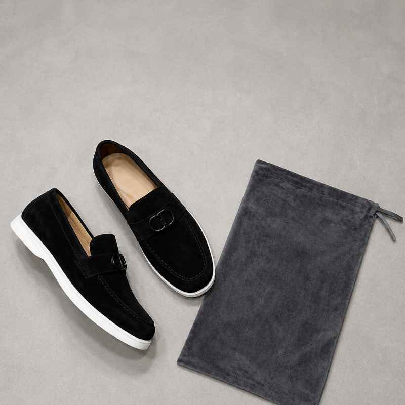 Premium Suede Leather Slip-On Loafers for Men