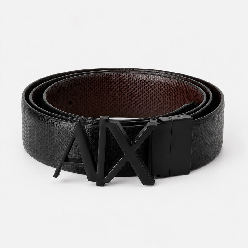 Eclipse Matte Black Buckle Belt for Men