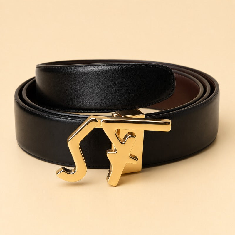 Regal Gold Accent Belt for Men