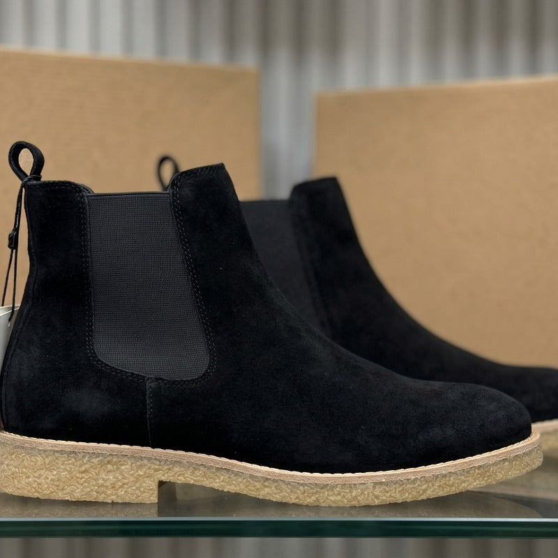 Men's Premium Suede Chelsea Boots – Genuine Indian Suede Leather Handmade Boots