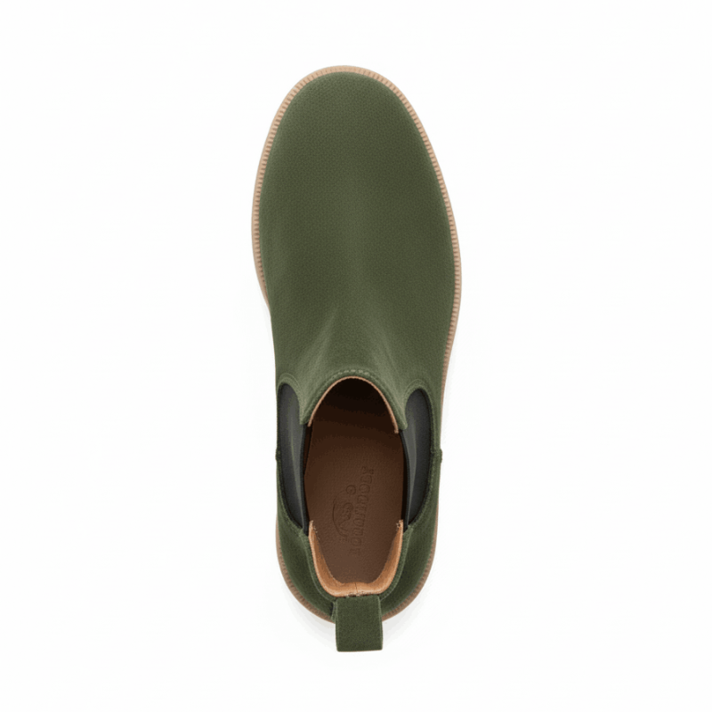 Premium Green Suede Boots by JonasParamount – Handmade Leather Sole