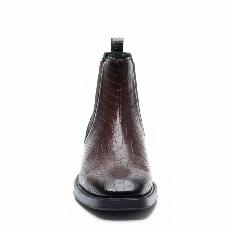 JonasParamount CROCO Chelsea Boots – Stylish Faux Leather & Reliable Sole