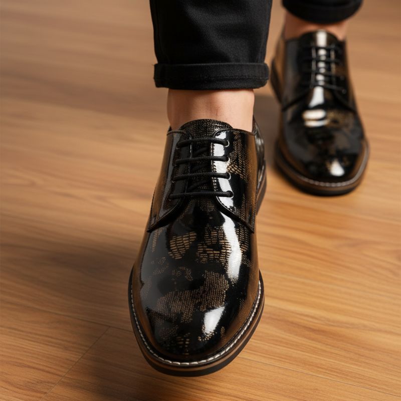 JonasParamount World Map Formal Shoes for Men