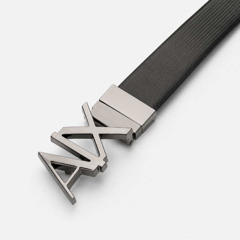 Eclipse Matte Grey Buckle Belt for Men