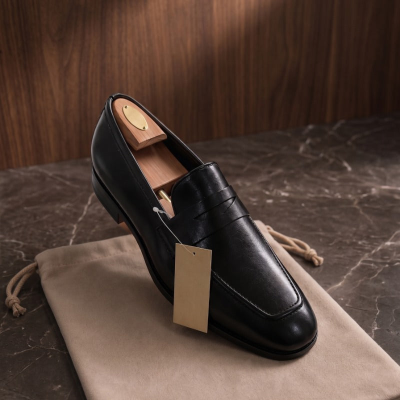 Premium Men’s Penny Moccasins – Luxury Formal Slip-On Loafers