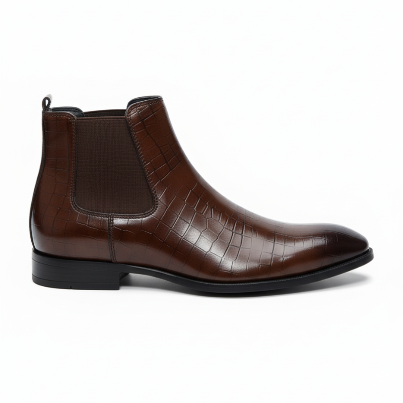 Men’s Chelsea Boots by JonasParamount – High Quality Faux Leather with TPR Sole