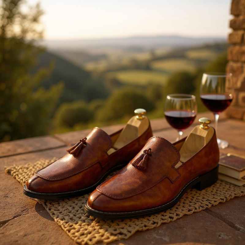 Luxury Tassel Moccasins for Men – Premium Suede Touch Slip-On Loafers