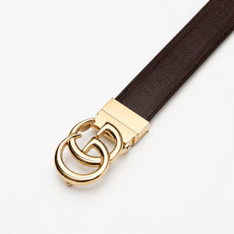 Signature Gold Buckle Belt for Men