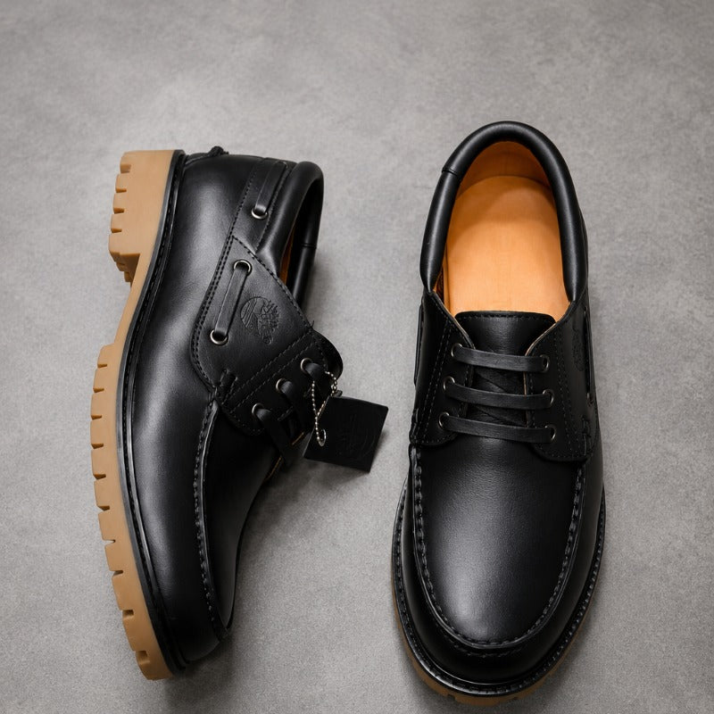 Premium Men’s Boat Shoes – Luxury Leather Casual Lace-Up Shoes
