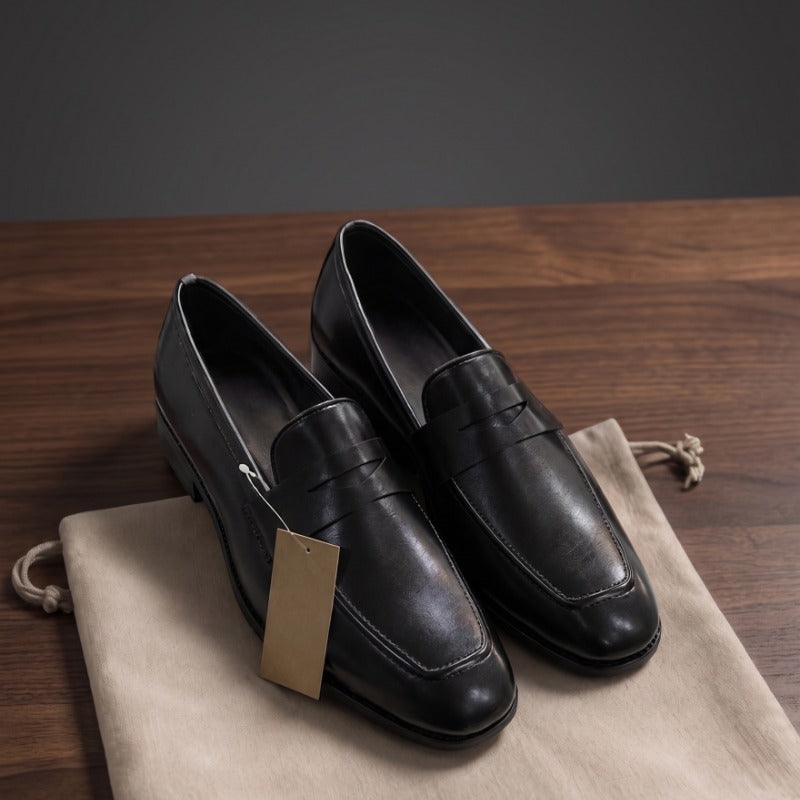 Premium Men’s Penny Moccasins – Luxury Formal Slip-On Loafers