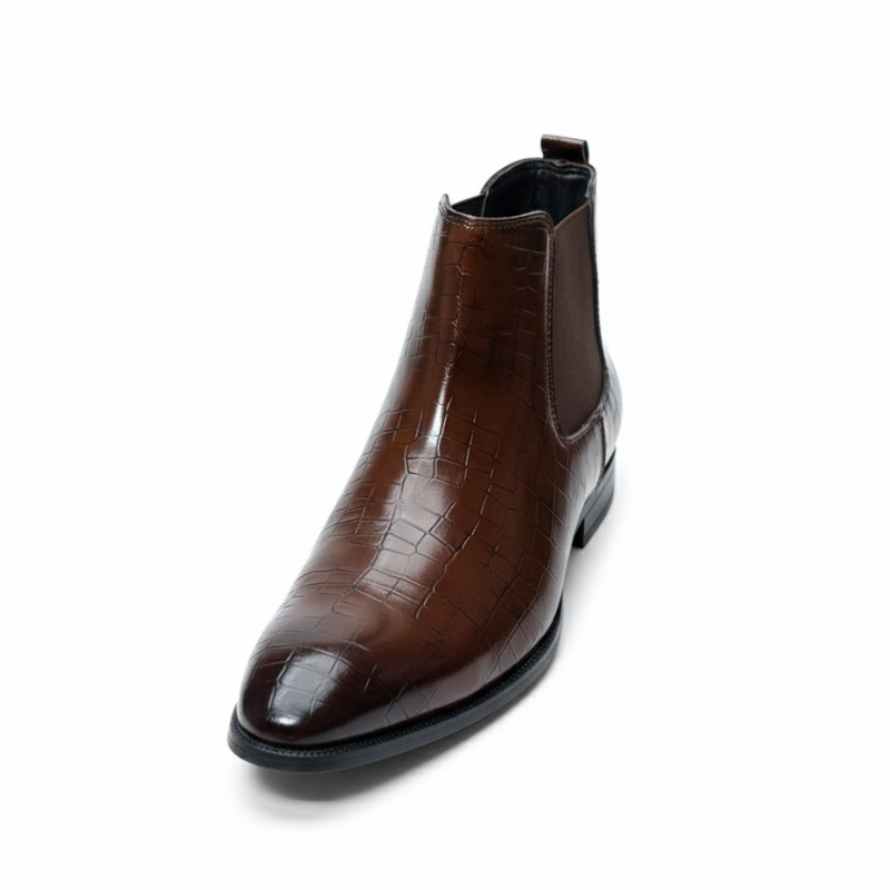 Men’s Chelsea Boots by JonasParamount – High Quality Faux Leather with TPR Sole