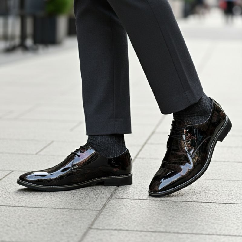 JonasParamount World Map Formal Shoes for Men