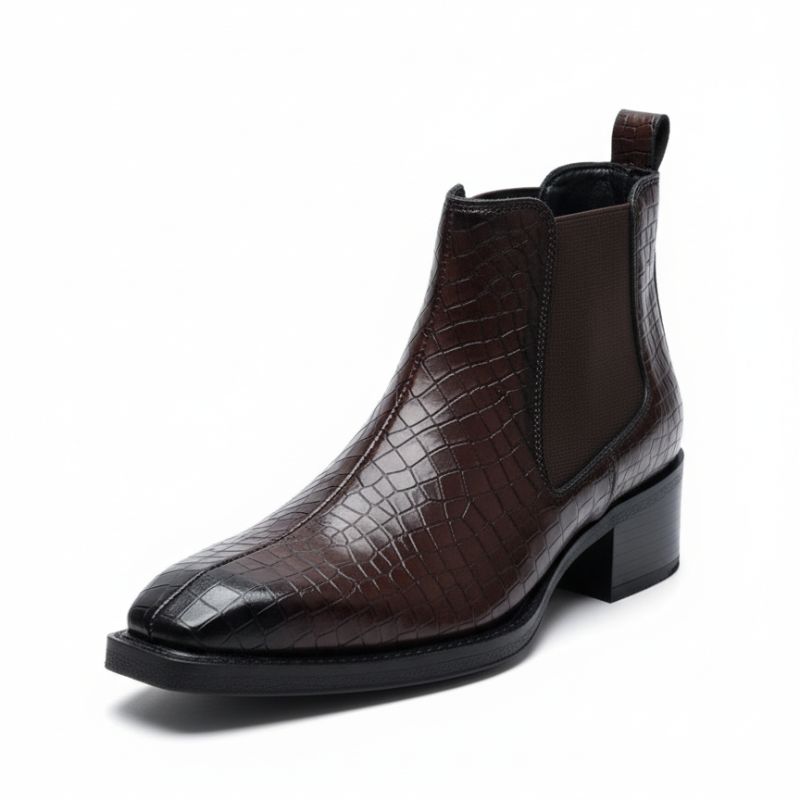 JonasParamount CROCO Chelsea Boots – Stylish Faux Leather & Reliable Sole