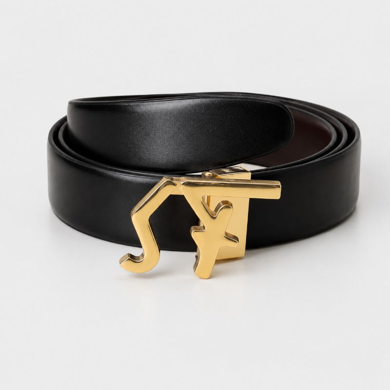 Regal Gold Accent Belt for Men