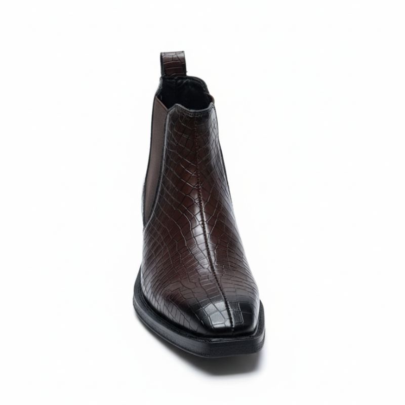 JonasParamount CROCO Chelsea Boots – Stylish Faux Leather & Reliable Sole