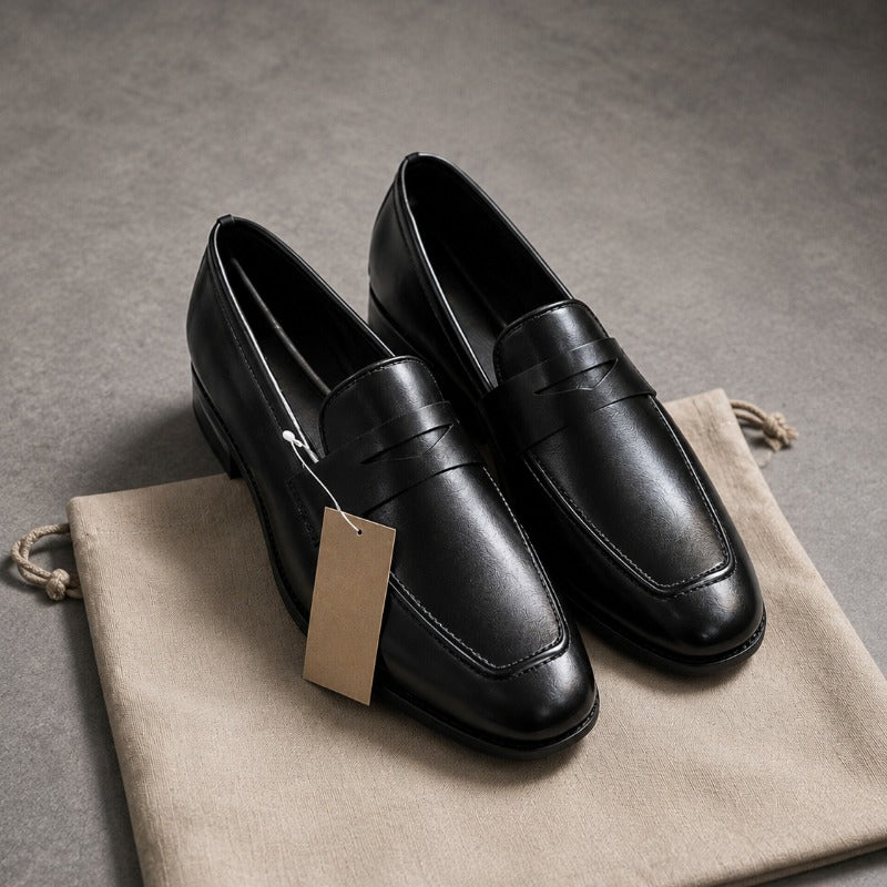 Premium Men’s Penny Moccasins – Luxury Formal Slip-On Loafers