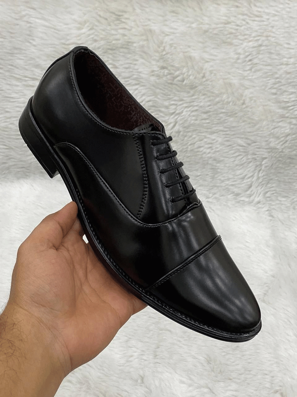 Shiny Mens Wear Pattern Premium Design Quality Oxford Formal Shoes-JonasParamount