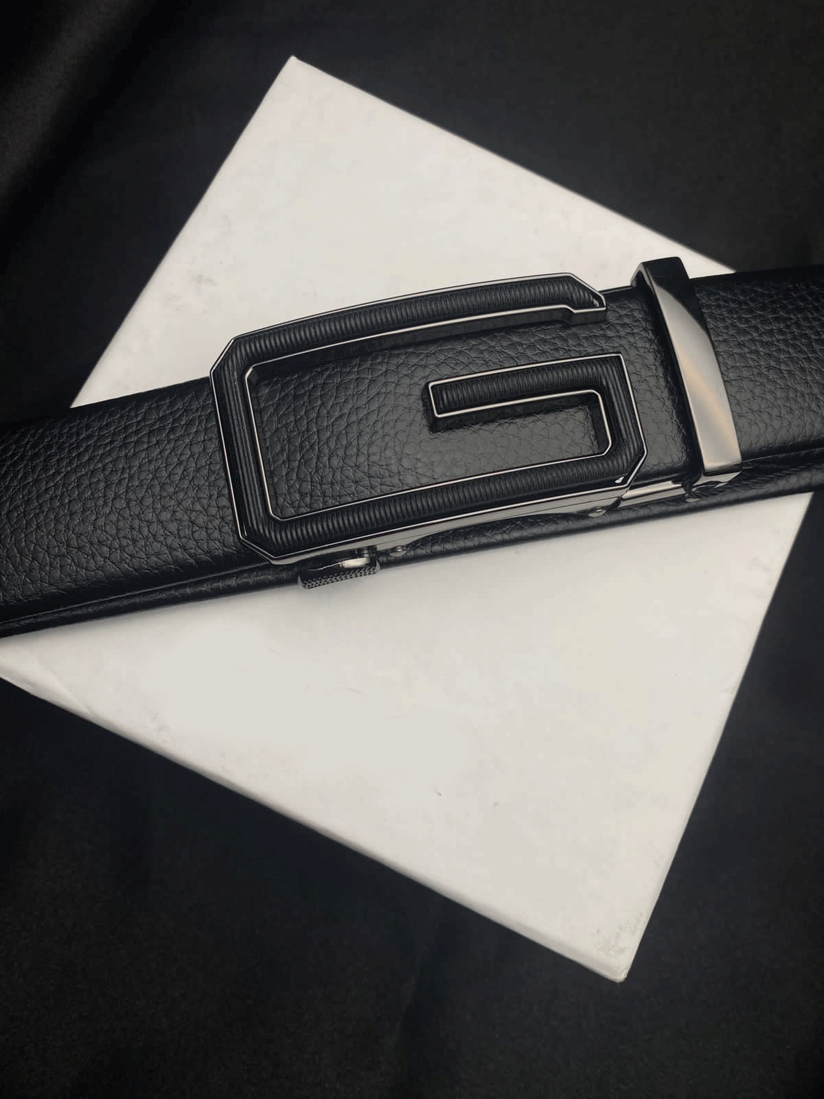 Luxury Brand Fashion Automatic Buckle Ratchet Dress Belt For Men-JonasParamount