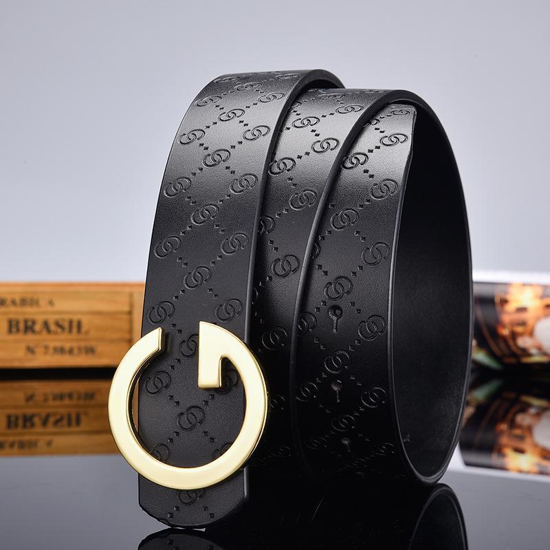 High Quality Luxury G-Shape Leather Belt For Men-JonasParamount