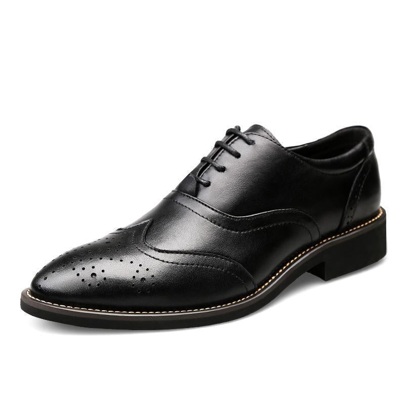 Stylish Oxford Brogues Formal Shoes For Men-JonasParamount