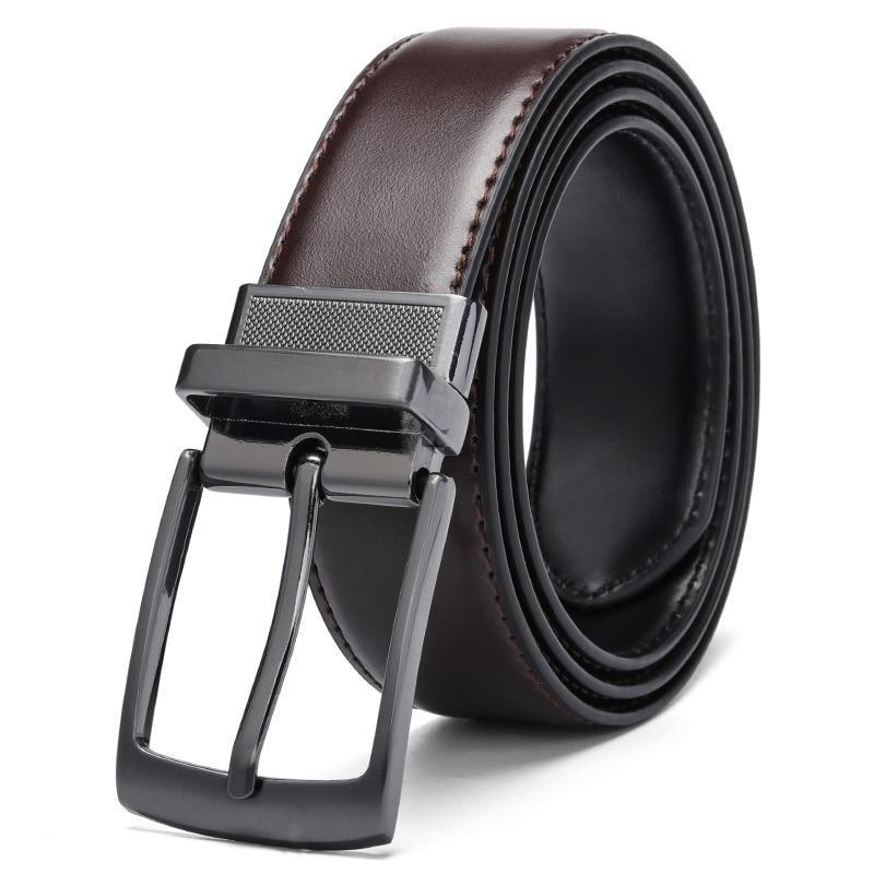 High Quality Luxury Reversible Genuine Leather Belt For Men -JonasParamount
