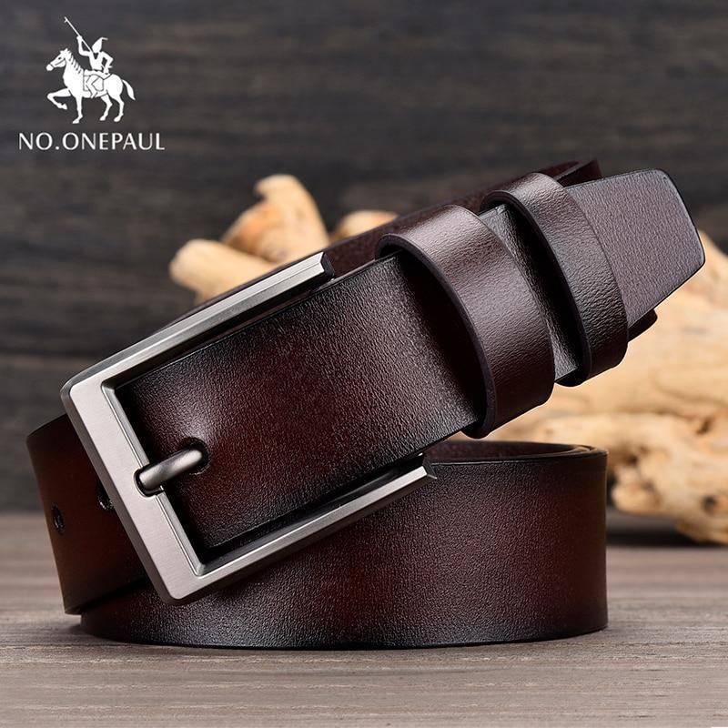 Premium Quality Pin Buckle Genuine Leather Belt For Men in Color Variant- JonasParamount