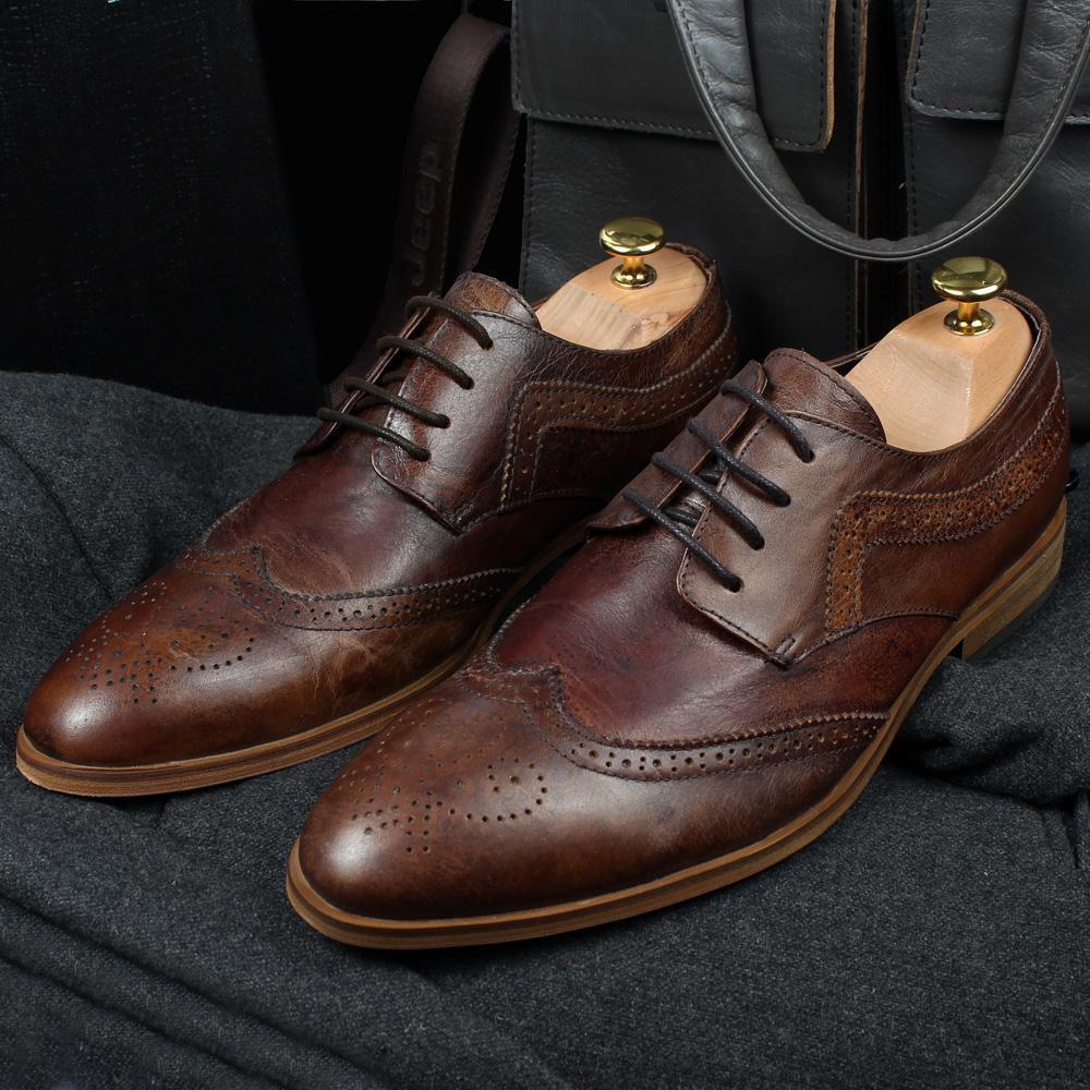 Stylish Oxford Brogues Formal Shoes For Men-JonasParamount