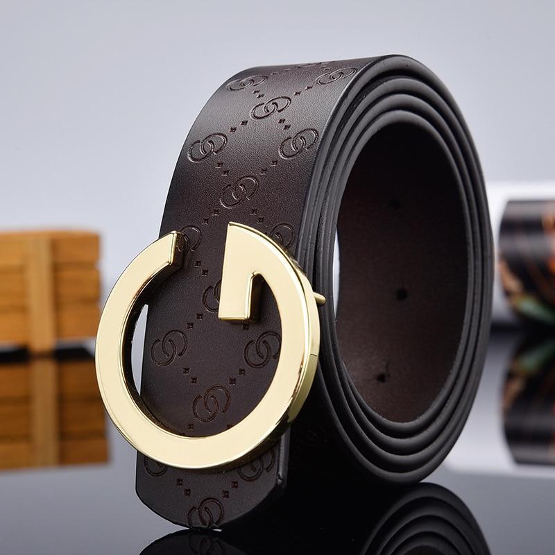 High Quality Luxury G-Shape Leather Belt For Men-JonasParamount
