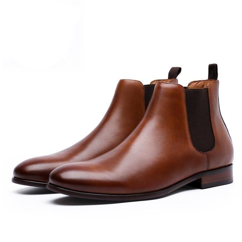 Brand New Men's Chelsea Boot Genuine Calf Bottom Shoes -JonasParamount