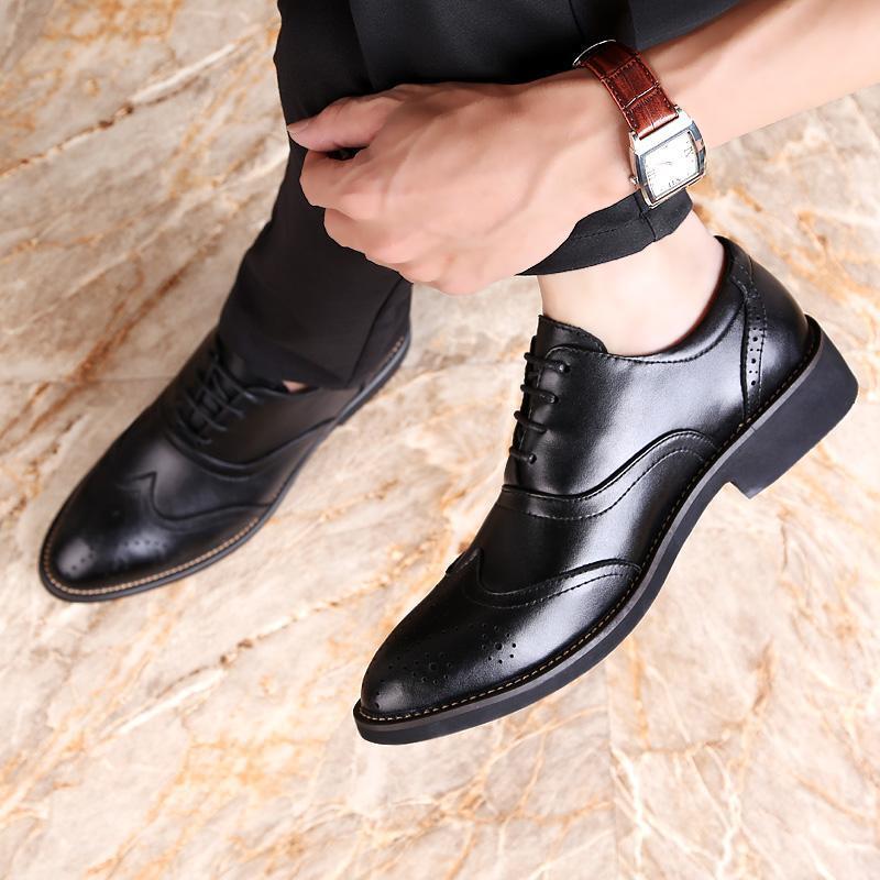 Stylish Oxford Brogues Formal Shoes For Men-JonasParamount