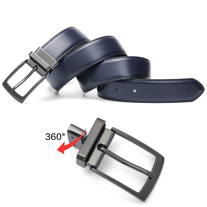 High Quality Luxury Reversible Genuine Leather Belt For Men -JonasParamount