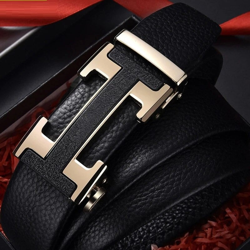 Luxury Brand H Latter Designer Fashionable Belt For Men-JonasParamount