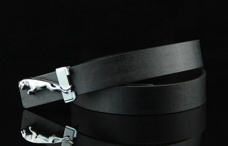 Classic Jaguar Design Leather Strap Belt For Men's-JonasParamount