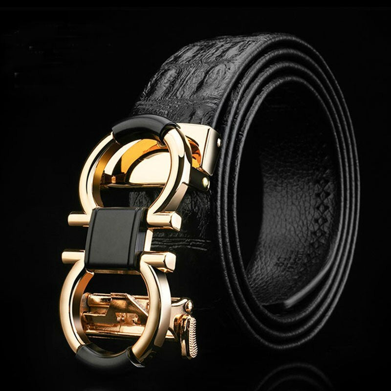 Luxury Designer High Grade Crocodil Leather GG Belt For Men And Women- JonasParamount