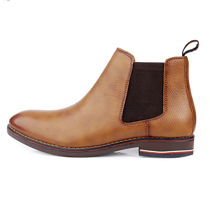 Classy Ankle British Design Tan Chelsea Boots For Men-JonasParamount