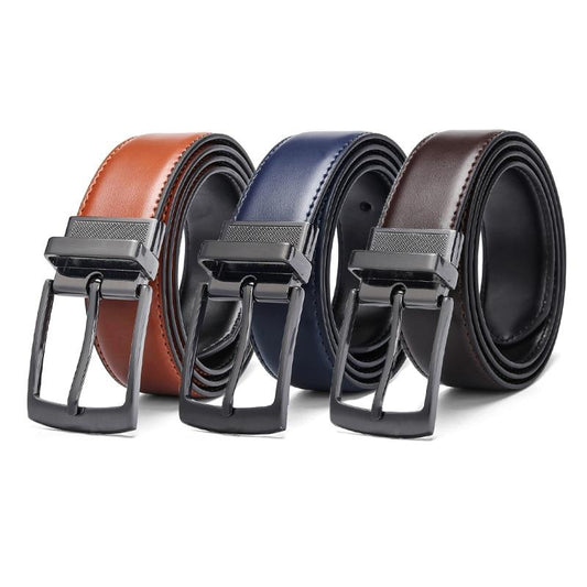 High Quality Luxury Reversible Genuine Leather Belt For Men -JonasParamount